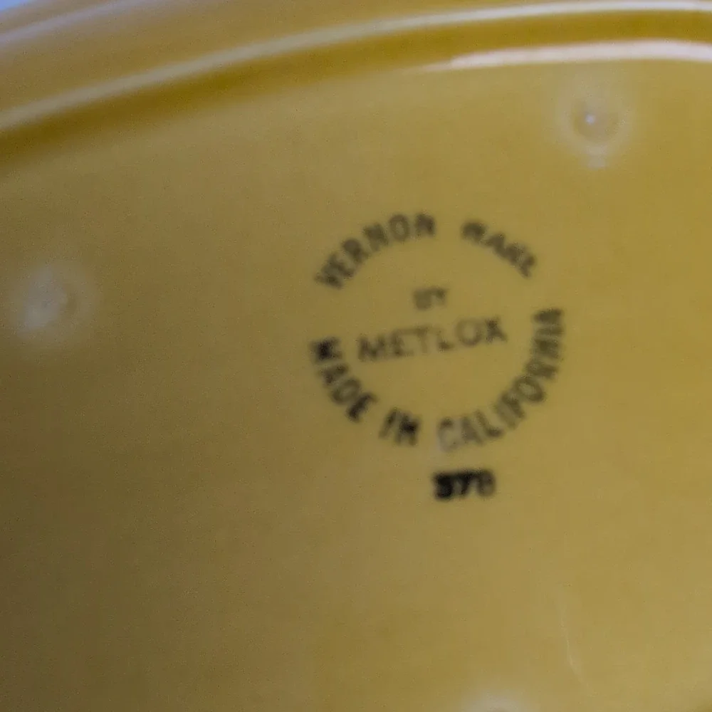 Vintage Vernon ware by Metlox oval serving platter brown scroll dsgn made in Cal